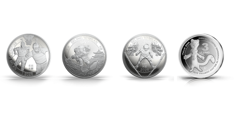 OL sølvmyntsett – fra Beijing til Milano